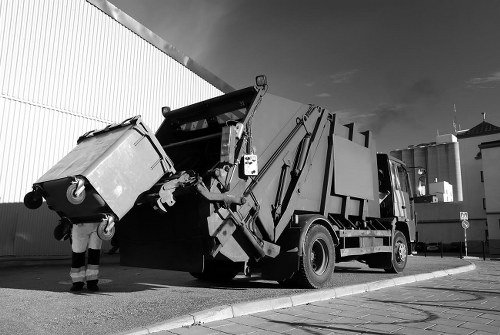 Residents disposing of old furniture